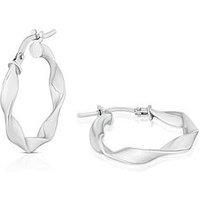 Ernest Jones Ster Sil Rhod Wave Hps - One Colour