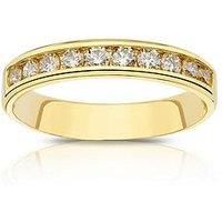 Ernest Jones 18Ct Gold Channel Set Eternity 050Ct Diamond Ring