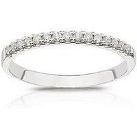 Ernest Jones Platinum Claw Set Eternity 015Ct Diamond Ring - White