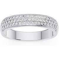 Ernest Jones Platinum Pave Eternity 0.50Ct Diamond Ring