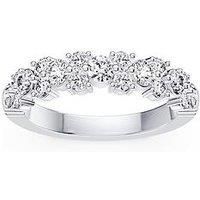 Ernest Jones Platinum Scatter Eternity 1Ct Diamond Ring