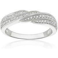 H. Samuel 14Ct Eternity Twist 0.25Ct Diamond Ring - White Gold