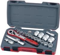 Teng T1221 1/2-inch Metric Socket Set Drive (21 Pieces)