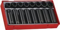 Teng Tools TT9116 16 Piece 1/2" Drive ANSI Impact Socket Set