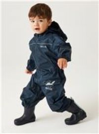 REGATTA PUDDLE RAIN SUIT WATERPROOF ALL IN ONE CHILDRENS KIDS CHILDS BOYS GIRLS