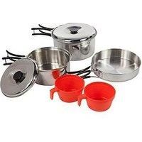 Compact Adults' Camping Cookset - Silver