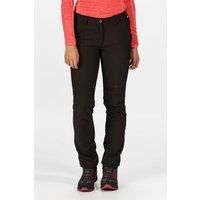 Regatta Women's Water Repellent Fenton Softshell Walking Trousers Black, Size: 8R - Mid Seasonal Sale