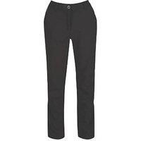 Regatta Women Fenton Water Repellent And Wind Resistant Softshell Long Leg Trousers - Black, Size 14