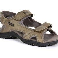 Regatta Mens Haris PU Leather Sandals - Walnut Treetop - 6.5 UK