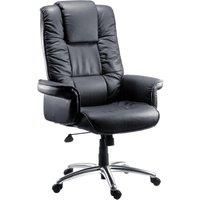 TEKNIK Lombard Bonded Leather Tilting Executive Chair - Black