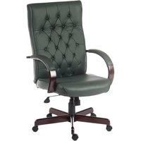 TEKNIK Warwick Bondedleather Tilting Executive Chair  Green