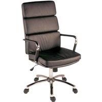 TEKNIK Deco 1097BLK FauxLeather Tilting Executive Chair  Black