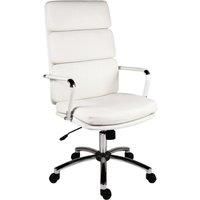 TEKNIK Deco 1097WH FauxLeather Tilting Executive Chair  White