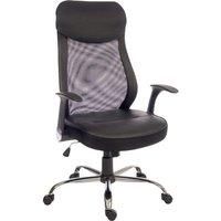 TEKNIK Curve FauxLeather Tilting Executive Chair  Black