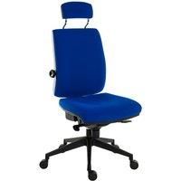 Teknik Office Ergo Plus Ultra Fabric Chair with Headrest, Blue