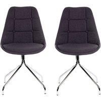 TEKNIK Breakout Fabric Chair  Pack of 2, Graphite