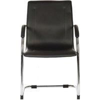 Teknik Office Guest Contemporary Visitor Chair Black Set of 5, none