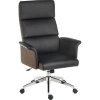 TEKNIK Elegance 6950BLK Leatherlook Executive Chair  Black
