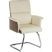 TEKNIK Elegance 6959CRE Visitor Chair  Cream & Brown
