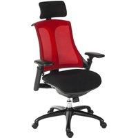 TEKNIK Rapport Mesh Executive Chair  Red & Black