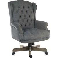 TEKNIK Chairman Fabric Tilting Executive Chair  Grey