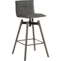 TEKNIK 6977GREYDK Spin Bar Stool Chair  Grey