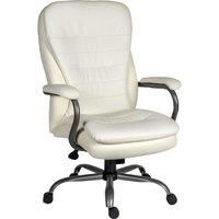 TEKNIK Goliath 6988 Bonded Leather Tilting Executive Chair  White, White