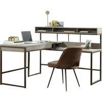 TEKNIK Manhattan View LShaped Desk  Oak