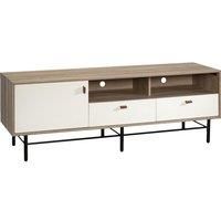 Avon Cream TV Stand with Leather Handles - Teknik Office