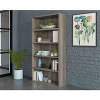 Affiliate 5 Shelf Bookcase, Elm