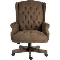 TEKNIK Chairman Fabric Tilting Executive Chair - Suede