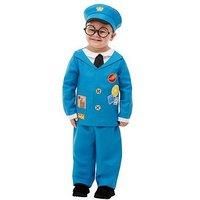 Smiffys 50877T1 Officially Licensed Postman Pat Costume, Boys, Blue, Toddler-Age 1-2 Years