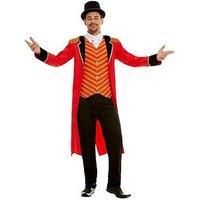 Smiffys 51016L Deluxe Ringmaster Costume, Men, Red, L - Size 42"-44"