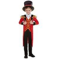 Smiffys 51021L Deluxe Ringmaster Costume, Boys, Red, L - Age 10-12 years