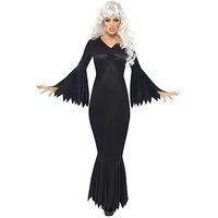 Smiffys Women's Midnight Vampire Costume, Dress, Legends of Evil, Size:XL, Colour: Black, 21777