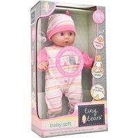 John Adams | Tiny Tears - Baby Soft with Sound - 38cm soft bodied doll with 16 interactive sounds: One of the UK/'s best loved doll brands! | Nurturing Dolls| Ages 10m+