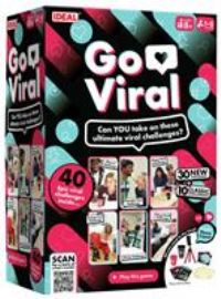 IDEAL Go Viral: The Social Media Party Game with 40 epic challenges, perfect for families and kids age 8+ and groups of friends, great gift idea