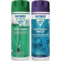 Nikwax Tech Wash/Softshell Proof Twin Pack Clean/Proof Value Pack - 0.3lt