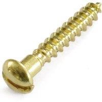 2 X 10 PACKS OF GRIPTITE 3 X 12mm WOOD SCREWS IN BRASS SLOTTED DRIVE