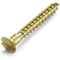 2 X 10 PACKS OF GRIPTITE 3 X 20mm WOOD SCREWS IN BRASS SLOTTED DRIVE