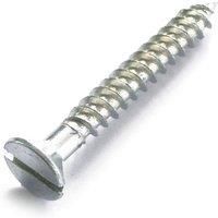 Wood Screw - Countersunk - Bright Zinc Plated - 4 x 25mm - 10 Pack