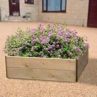 Square Timber Raised Bed -Ideal for flower beds ,herb planter & more