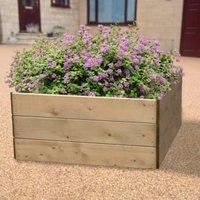 Square Timber Raised Bed -Ideal for flower beds ,herb planter & more