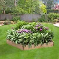 Greena Pentagonal Raised Bed - Ideal herb Planter/Flower Planter - (90(L) cm x 15(H) cm)