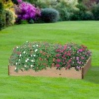 Greena® Rectangular Raised Bed - Ideal herb Planter/Flower Planter - (60(W) cm x 90(L) cm x 15(H) cm)