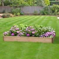 Greena® Rectangular Raised Bed - Ideal herb Planter/Flower Planter - (60(W) cm x 120(L) cm x 15(H) cm)