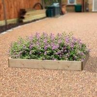 Greena® Rectangular Raised Bed - Ideal Herb Planter/Flower Planter (90(W) cm x 120(L) cm x 15(H) cm)