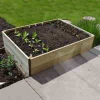 Greena® Rectangular Raised Bed - Ideal herb Planter/Flower Planter - 90(W) cm x 120(L) cm x 30(H) cm