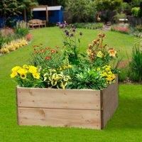 Square Timber Raised Bed -Ideal for flower beds ,herb planter & more