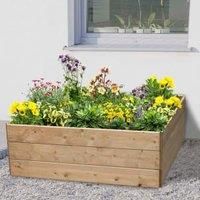 Square Timber Raised Bed -Ideal for flower beds ,herb planter & more